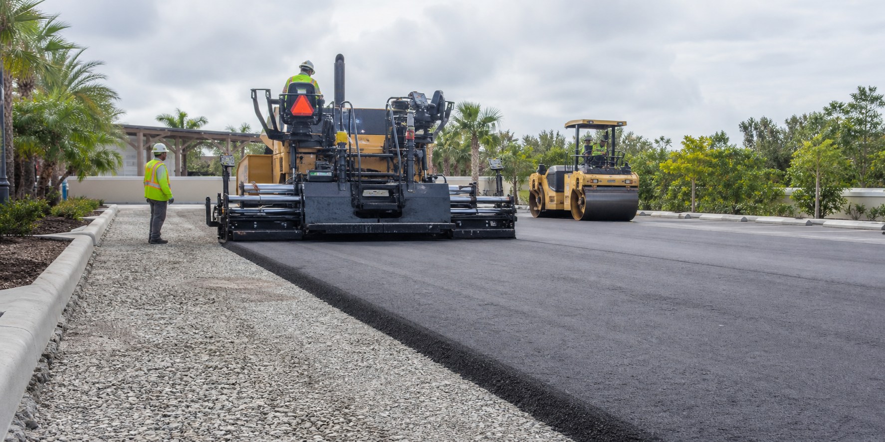 Illustrative asphalt paving sequence used as a restoration-planning reference